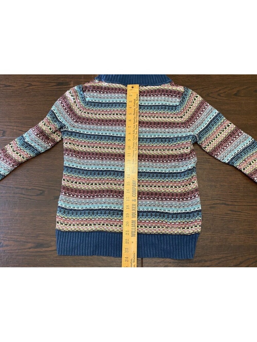 2 Vintage Liz Claiborne Sweaters Pullover Solid Green Stripe Large XL - Picture 13 of 16